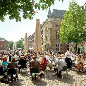 Centrum Aachen tijdens stedentrip Aken